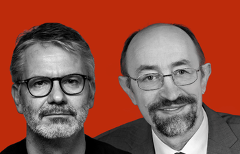 Ritratto Günter Blöschl e Durs Grünbein