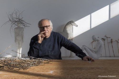 Mimmo Paladino, ritratto di Lorenzo Palmieri (riproduzione soggetta ad autorizzazione)