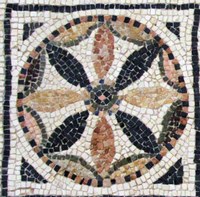 Particolare di mosaico romano trovato in una domus romana a Bologna presso via della Beverara