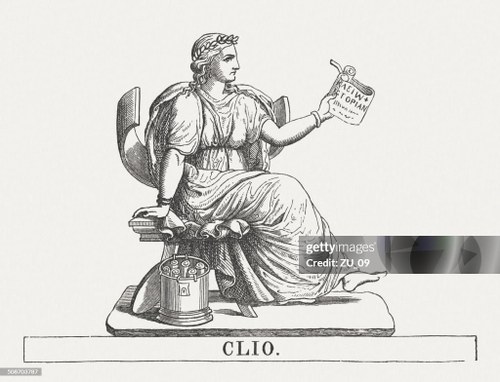 Clio Musa della Storia - illustrazione 1898