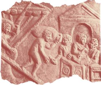 Particolare di mosaico romano della Beverara