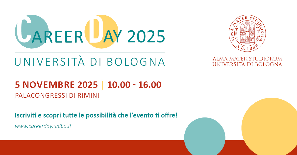 Career Day 2025, Università di Bologna, 5 Novembre 2025, Palacongressi, Rimini Career Day 2025, Università di Bologna, 5 Novembre 2025, Palacongressi, Rimini