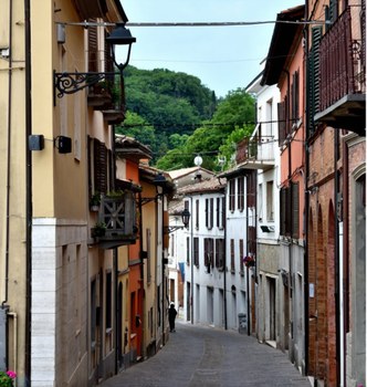 A view of the historical center of Bertinoro
