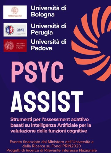 Locandina: PsycAssist workshop a Cesena su Intelligenza Artificiale e Assessment psicologico
