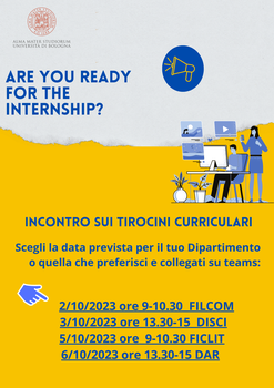 Eventi per studenti iscritti ai corsi di studi dell'ambito umanistico ottobre 2023 Eventi per studenti iscritti ai corsi di studi dell'ambito umanistico ottobre 2023